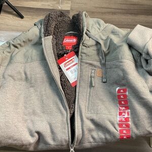 Coleman Tan Sherpa-Lined Jacket